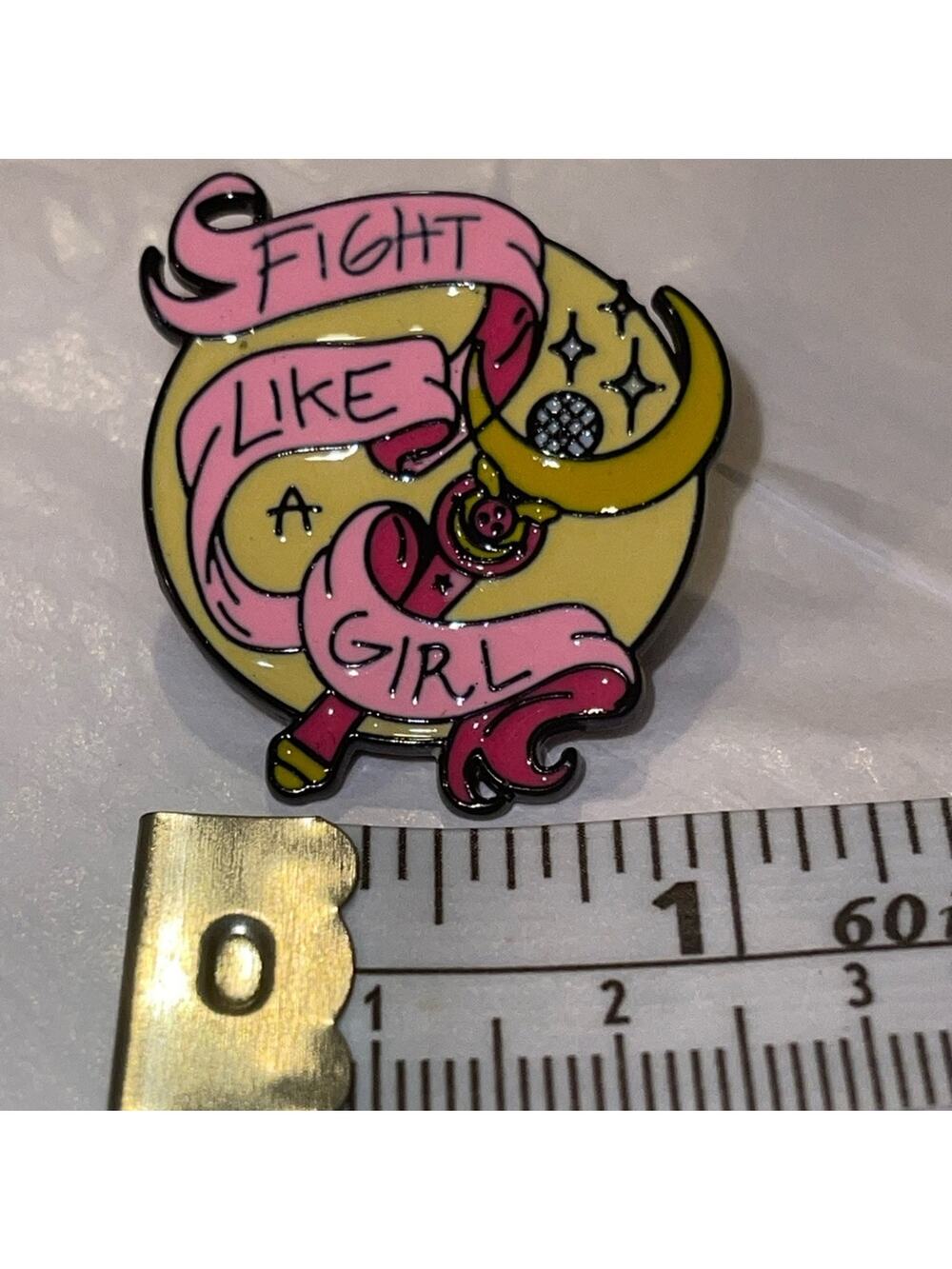 F!ght Like a Girl Moon Pin Brooch